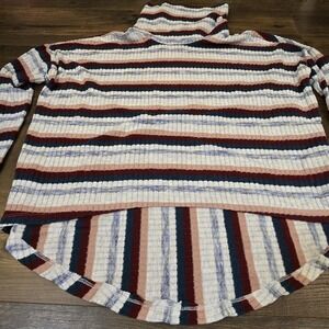 Anthropologie Saturday Sundays Shirt Oversized Turtleneck Size Small Pullover
